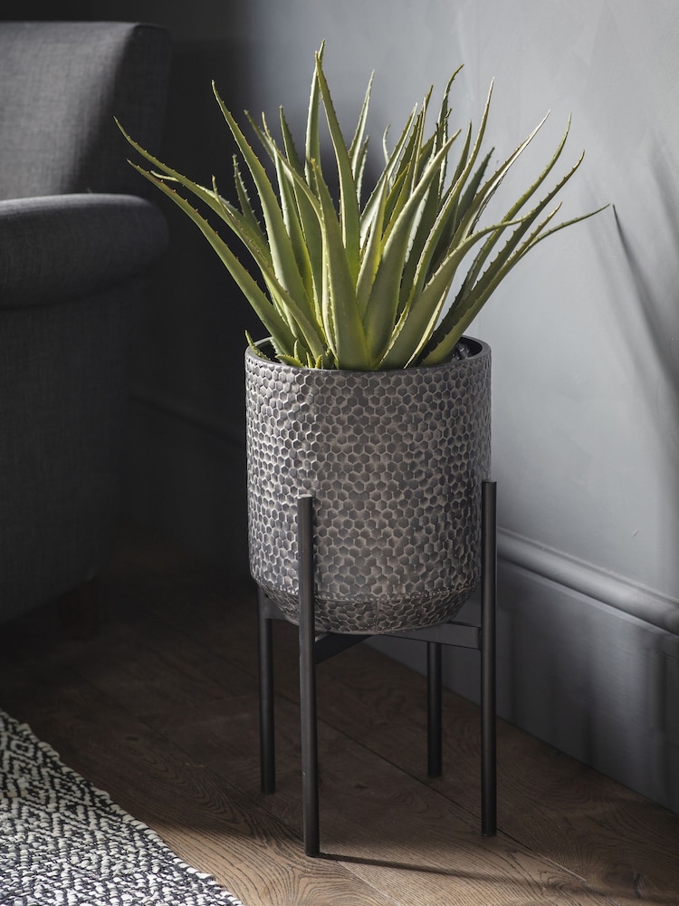 Gallery Home Black Amery Metal Large Planter - Image 1 of 2