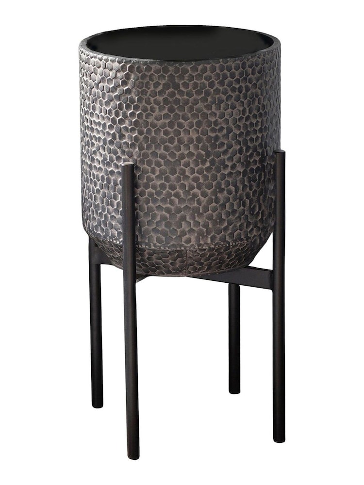 Gallery Home Black Amery Metal Large Planter - Image 2 of 2