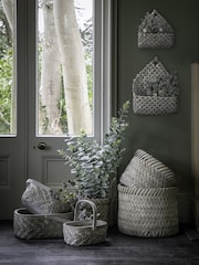 Gallery Home Set of 2 Grey Kenwood Wall Basket Basket - Image 1 of 1