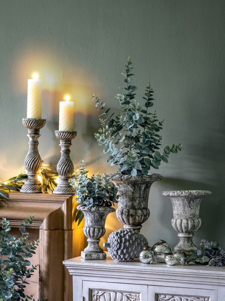 Gallery Home Grey Ashbourne Urn Aged Planter - Image 1 of 4