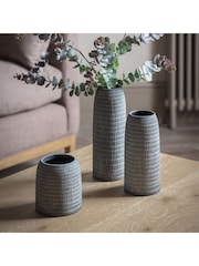 Gallery Home Grey Corsica Vases Set of 3 - Image 1 of 3