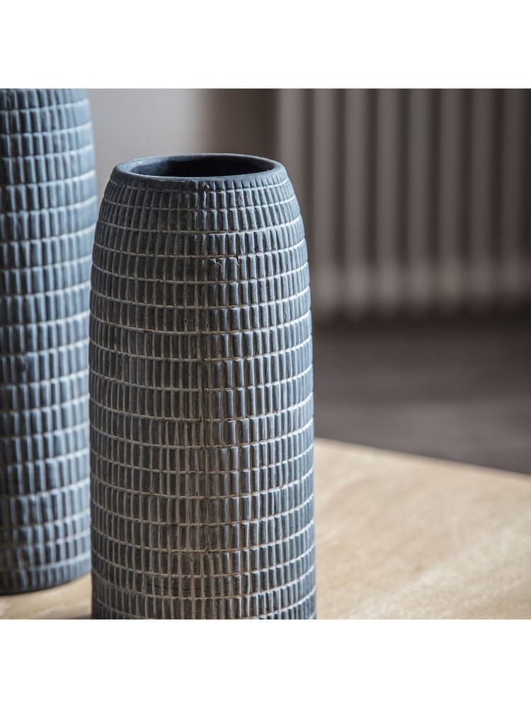 Gallery Home Grey Corsica Vases Set of 3 - Image 2 of 3