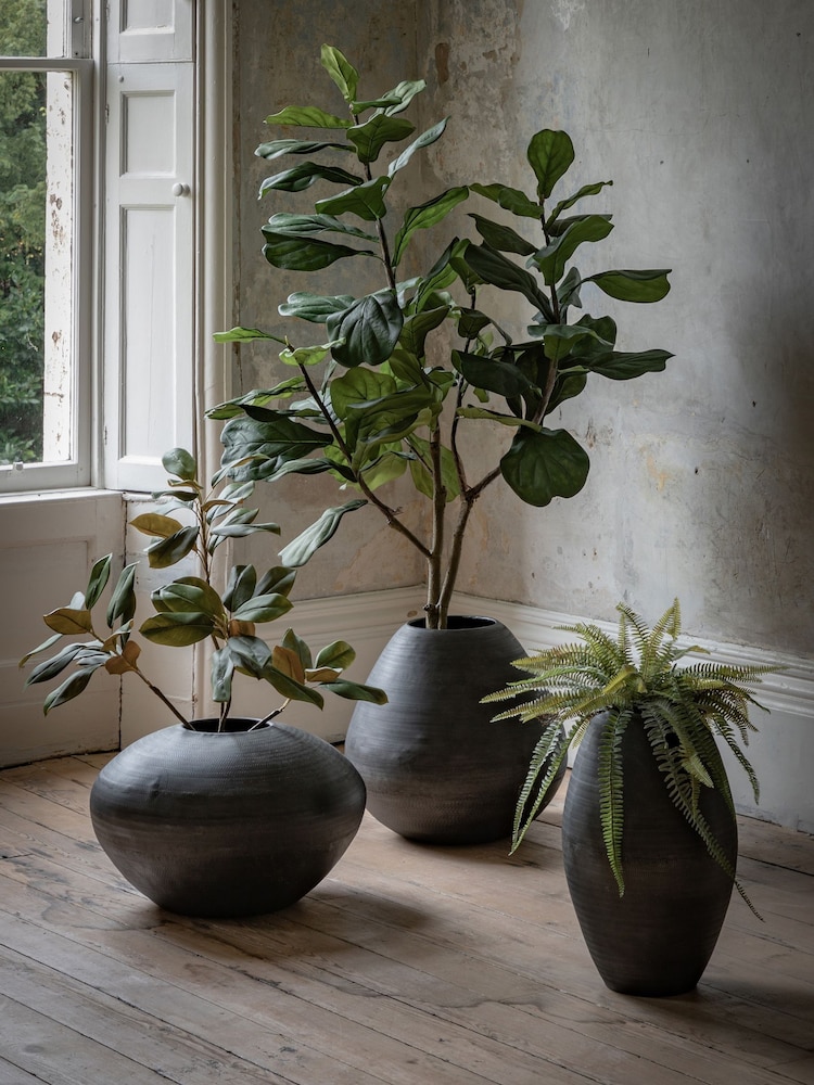 Gallery Home Black Artisan Metal Chatai Vase - Image 1 of 3