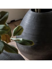 Gallery Home Black Artisan Metal Chatai Vase - Image 2 of 3