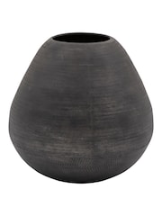 Gallery Home Black Artisan Metal Chatai Vase - Image 3 of 3