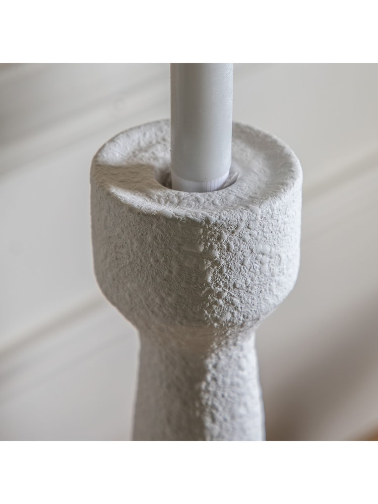 Gallery Home White Small Lollie Candlestick - Image 2 of 3