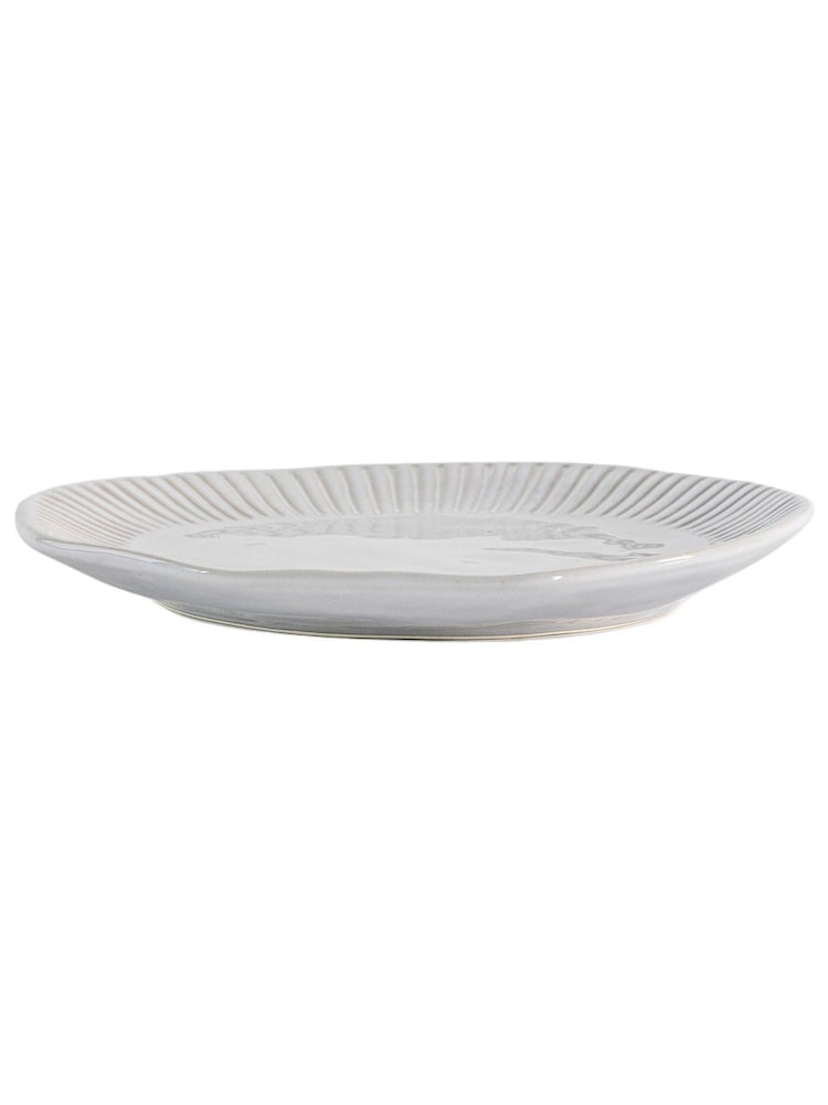 Gallery Home 4 Pack Cream Earthy Ridged Side Plate - Image 3 of 3