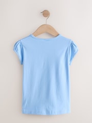 Pale Blue Puff Sleeve T-Shirts 2 Pack (3-16yrs) - Image 3 of 5