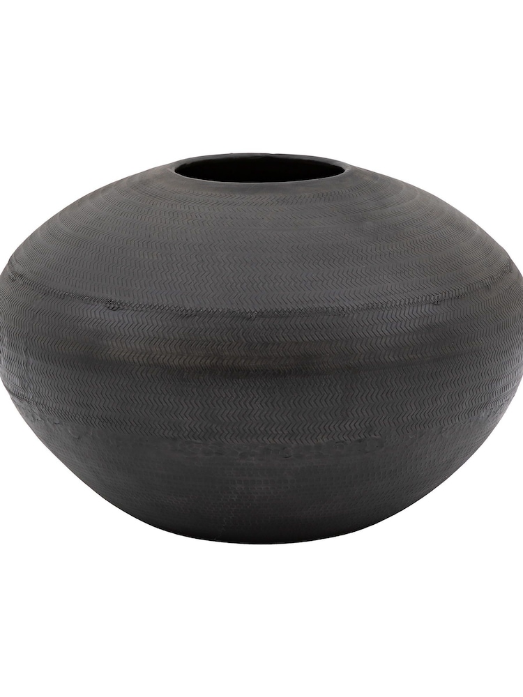 Gallery Home Black Artisan Metal Wide Arrow Vase - Image 3 of 3