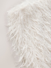 Blanco - Faux Feather Mini Skirt - Imagen 6 de 7