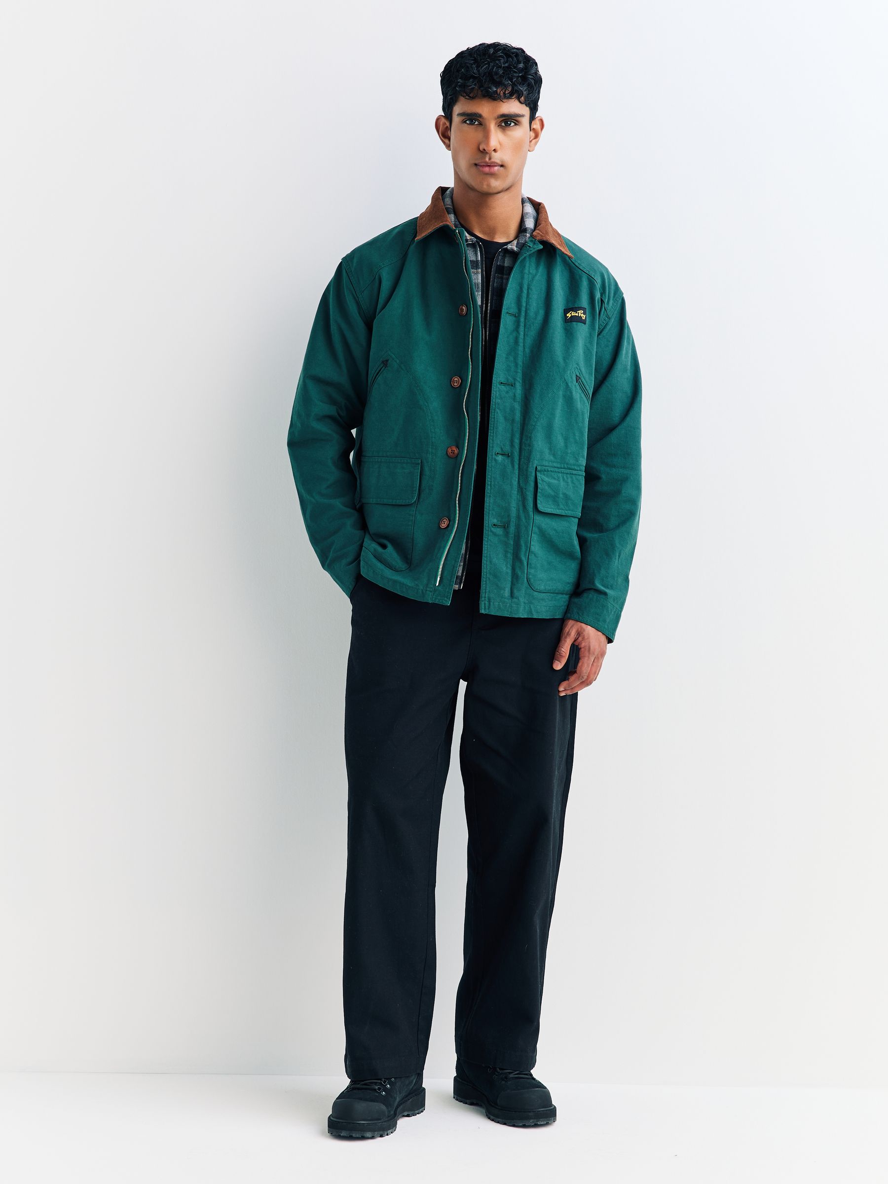 14AW MARKAWARE ブルゾン 2 ローデングリーン ウール ジャケット Buy Stan Ray Green Hunters Jacket from the Next UK online shop
