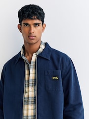 Stan Ray Blue Zip Front Shirt - Image 5 of 6