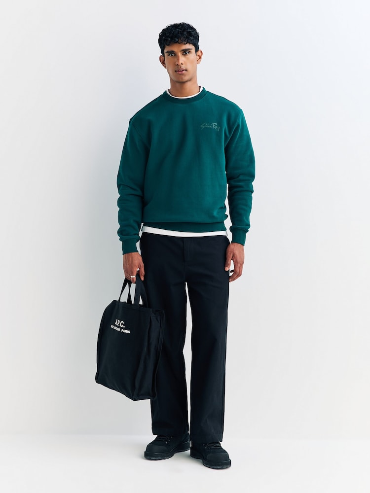 Stan Ray Green Crew Sweatshirt - Image 2 of 4
