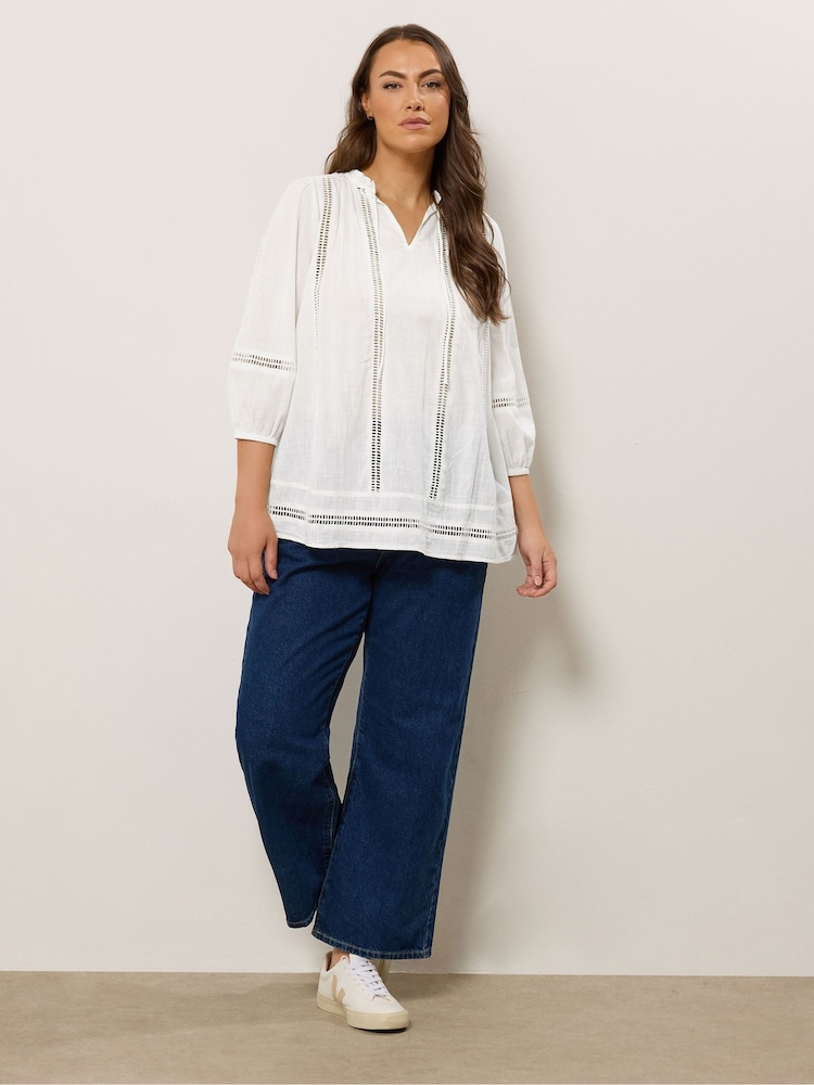 Evans Ladder Lace Blouse - Image 2 of 5 Evans Ladder Lace Blouse - Image 2 of 5