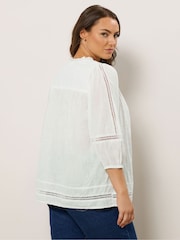 Natural - Evans Ladder Lace Blouse - Imagen 3 de 5