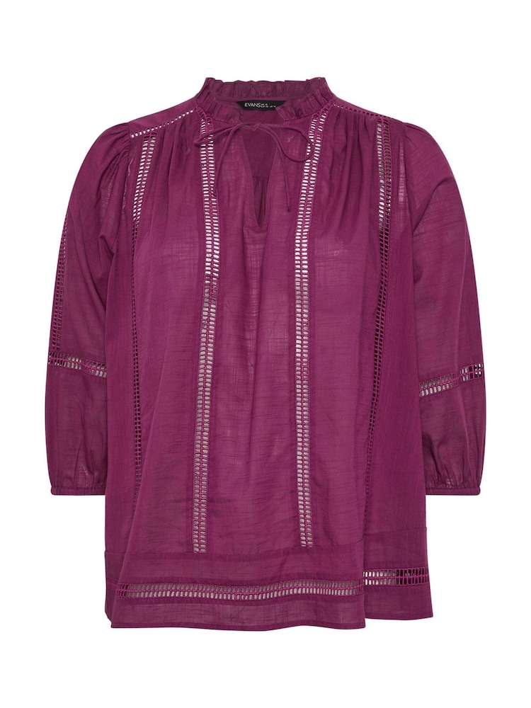 Evans Ladder Lace Blouse - Image 5 of 5 Evans Ladder Lace Blouse - Image 5 of 5