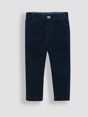 JoJo Maman Bébé Blue Slim Cord Trousers - Image 1 of 3