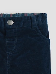 JoJo Maman Bébé Blue Slim Cord Trousers - Image 2 of 3