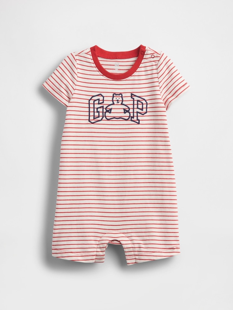 Gap Red Logo Raglan One-Piece (Newborn-24mths) - Image 1 of 3