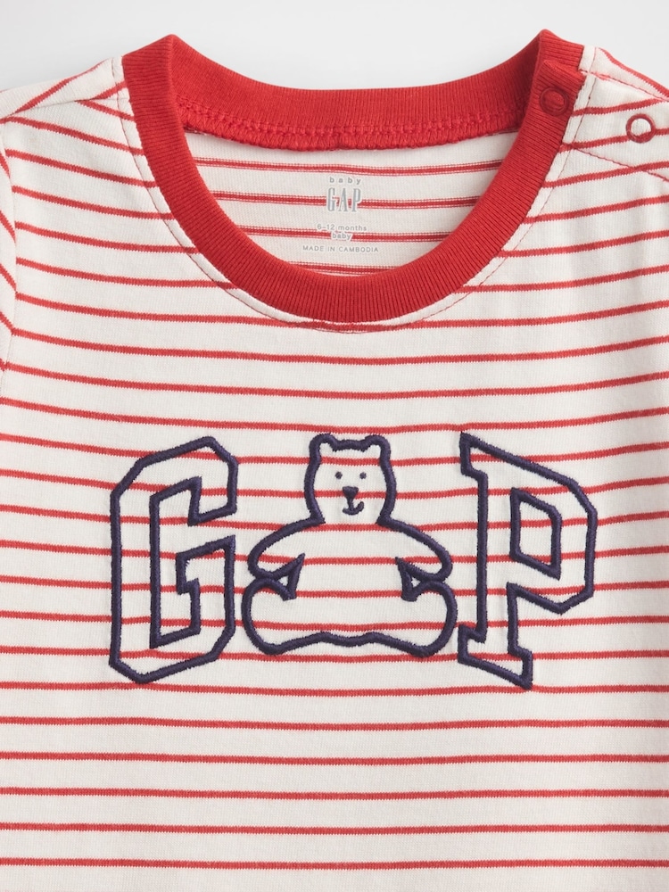Gap Red Logo Raglan One-Piece (Newborn-24mths) - Image 3 of 3
