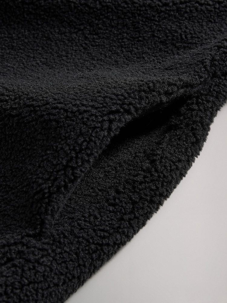 The Set Black/Cream 2 Pack Borg Hooded Longline Sweatshirts - Image 6 of 6