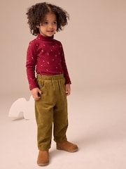 Olive Green Cord Trousers (3mths-7yrs) - Image 2 of 4