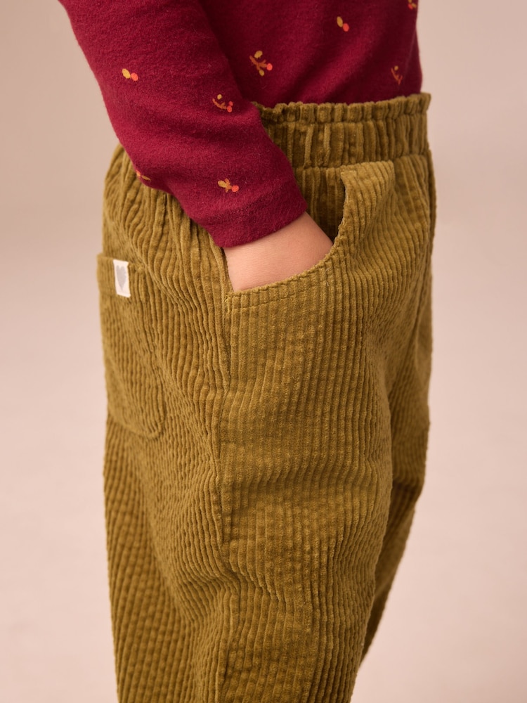 Olive Green Cord Trousers (3mths-7yrs) - Image 4 of 4