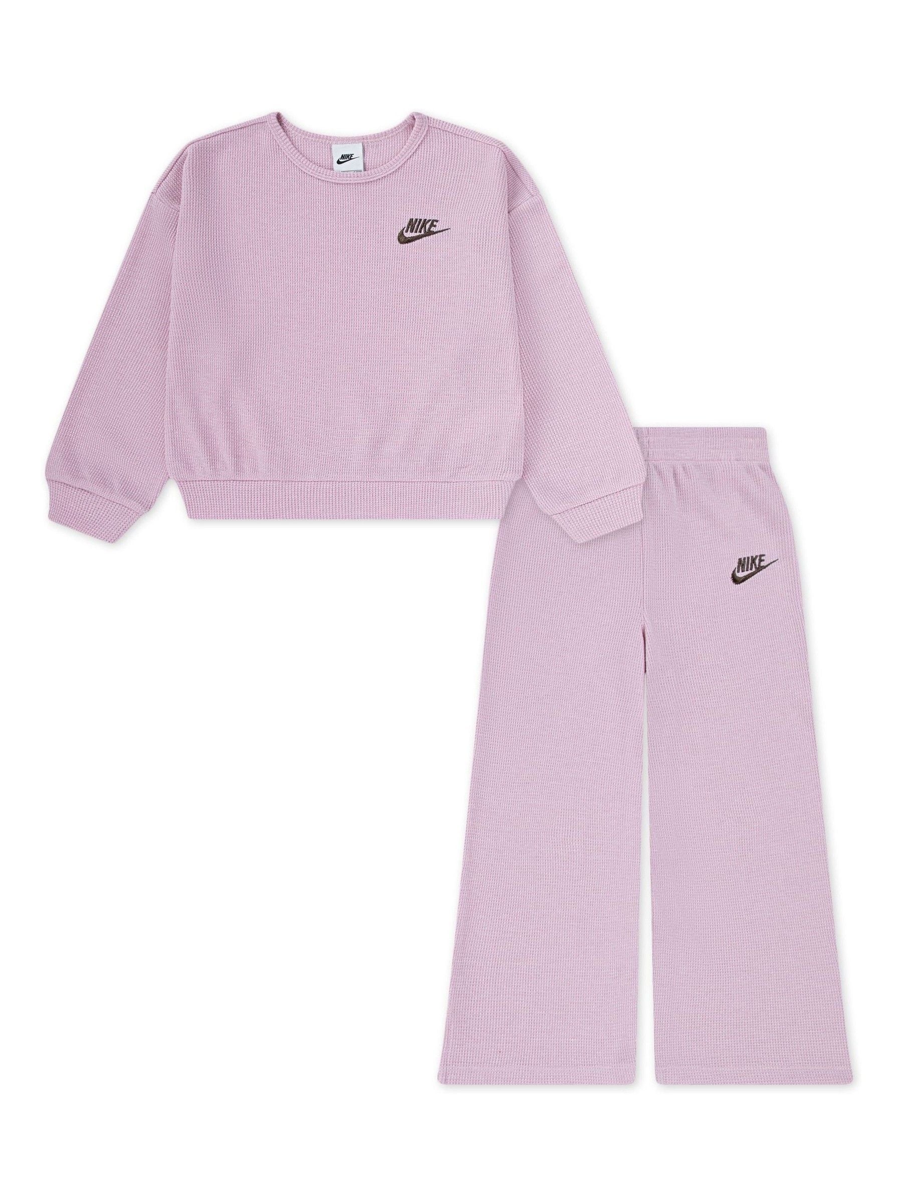 pink nike jogger set
