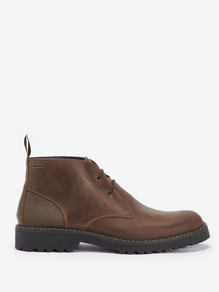 Barbour® Brown Maxwell Leather Chukka Boot - Image 1 of 5