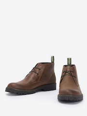 Barbour® Brown Maxwell Leather Chukka Boot - Image 4 of 5