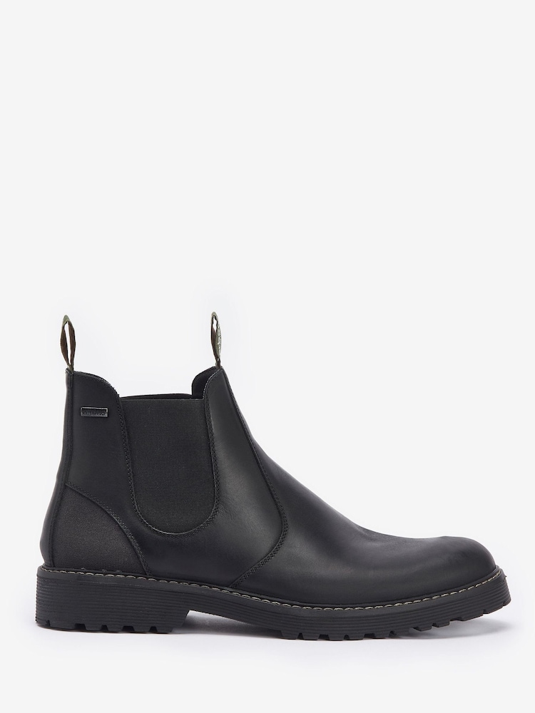Barbour® Black Patton Leather Chelsea Boot - Image 1 of 5