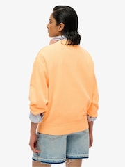 Superdry Orange Psych Surf Loose Crew Sweatshirt - Image 2 of 4