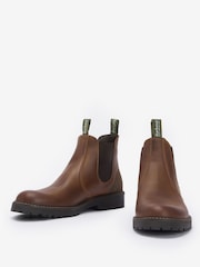 Barbour® Brown Patton Leather Chelsea Boot - Image 4 of 5