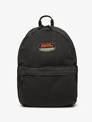 Superdry Black Workwear Canvas Montana 100% Cotton Backpack - Image 2 of 6