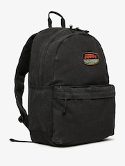 Superdry Black Workwear Canvas Montana 100% Cotton Backpack - Image 4 of 6