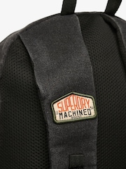 Superdry Black Workwear Canvas Montana 100% Cotton Backpack - Image 6 of 6