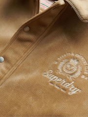 Superdry Nude Country Club Jersey Bomber 100% Cotton Jacket - Image 7 of 7