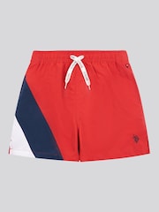 U.S. Polo Assn. Red Boys Cut and Sew Swim Shorts - Image 1 of 4