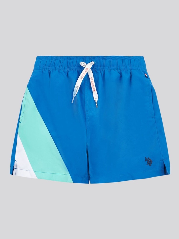 U.S. Polo Assn. Blue Light Boys Cut and Sew Swim Shorts - Image 1 of 4
