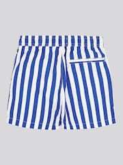 Azul oscuro - U.S. Polo Assn. Boys Stripe Swim Shorts - Imagen 2 de 3