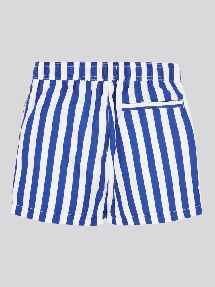 Azul oscuro - U.S. Polo Assn. Boys Stripe Swim Shorts - Imagen 2 de 3