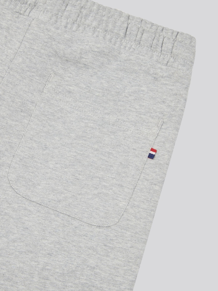 U.S. Polo Assn. Grey Boys 100% Cotton Player 3 Sweat Shorts - Image 4 of 4