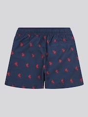 U.S. Polo Assn. Boys Double Horsemen Repeat Swim Shorts - Imagen 2 de 3