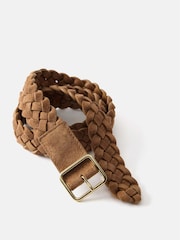 Mint Velvet Brown Suede Woven Belt - Image 2 of 4