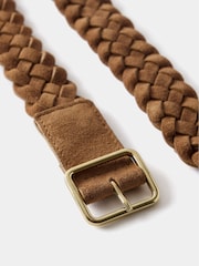 Mint Velvet Brown Suede Woven Belt - Image 3 of 4