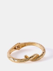 Mint Velvet Gold Tone Twisted Bangle - Image 1 of 3