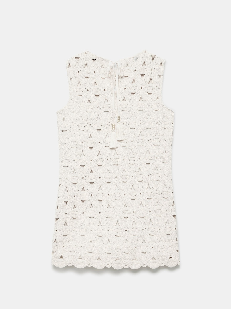 Mint Velvet Crochet Sleeveless 100% Cotton Mini Dress - Imagen 8 de 8 Mint Velvet Crochet Sleeveless 100% Cotton Mini Dress - Imagen 8 de 8