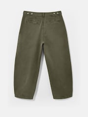 Mint Velvet Green Barrel Chino Trousers - Image 7 of 7