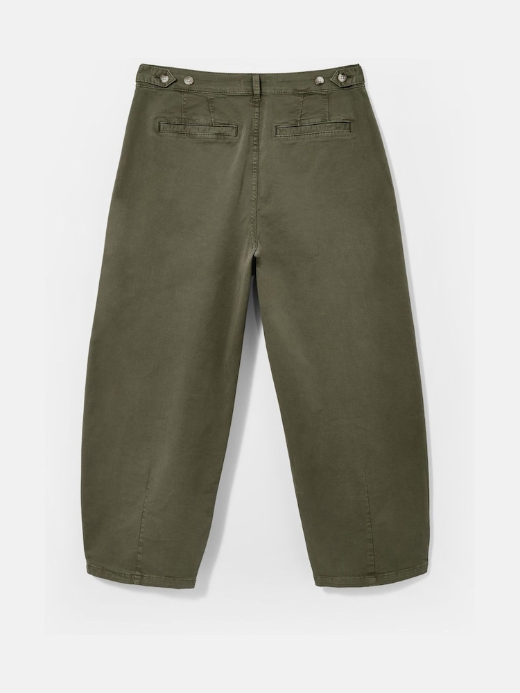 Mint Velvet Green Barrel Chino Trousers - Image 7 of 7