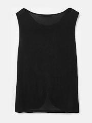 Mint Velvet Black Draped Top - Image 7 of 7
